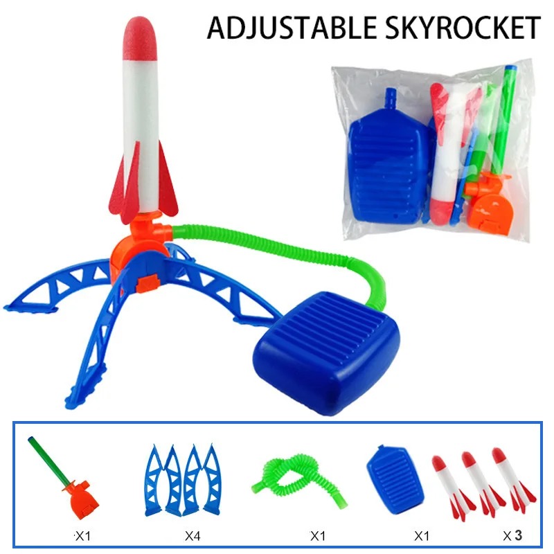 Kids Outdoor Jumping - Peluncur Roket Udara Pompa Kaki Mainan