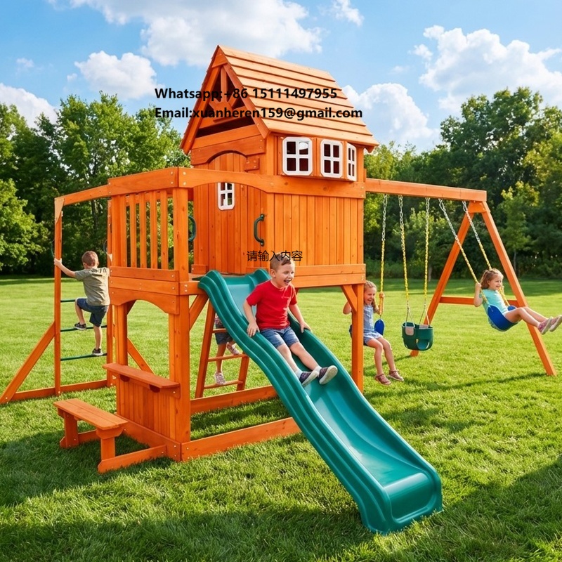 Kids Outdoor Swing - Peralatan Hiburan Luar Ruangan Besar, Mainan