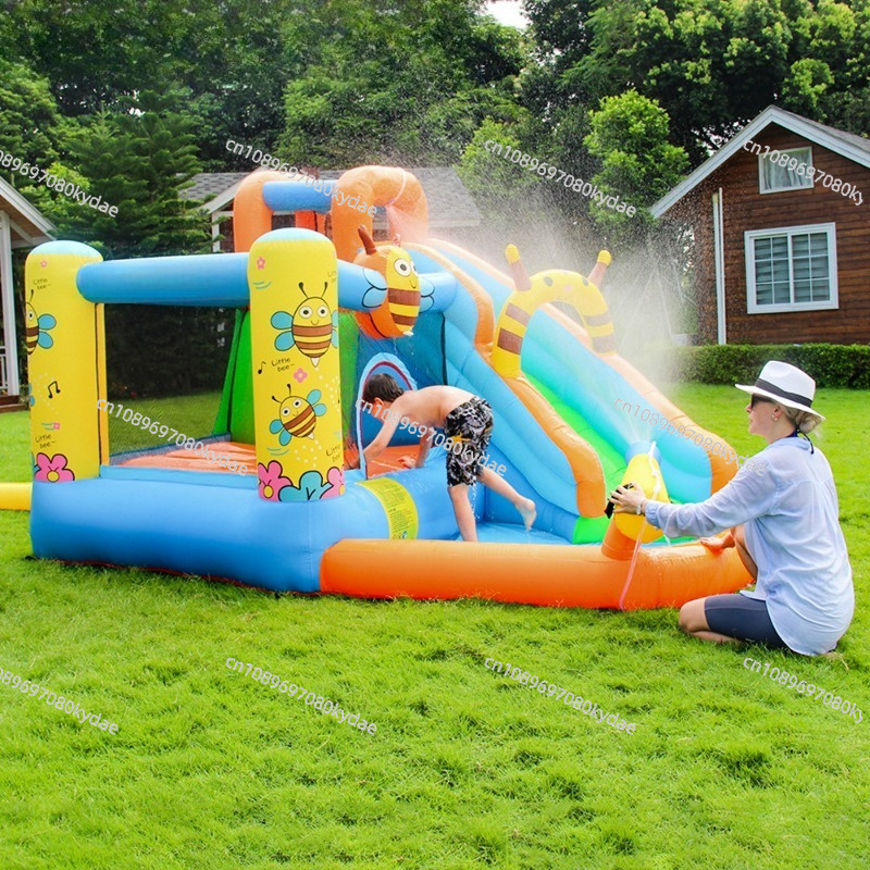 Kids Indoor Outdoor Trampoline - Perosotan Taman Air Kastil Lompat Tiup
