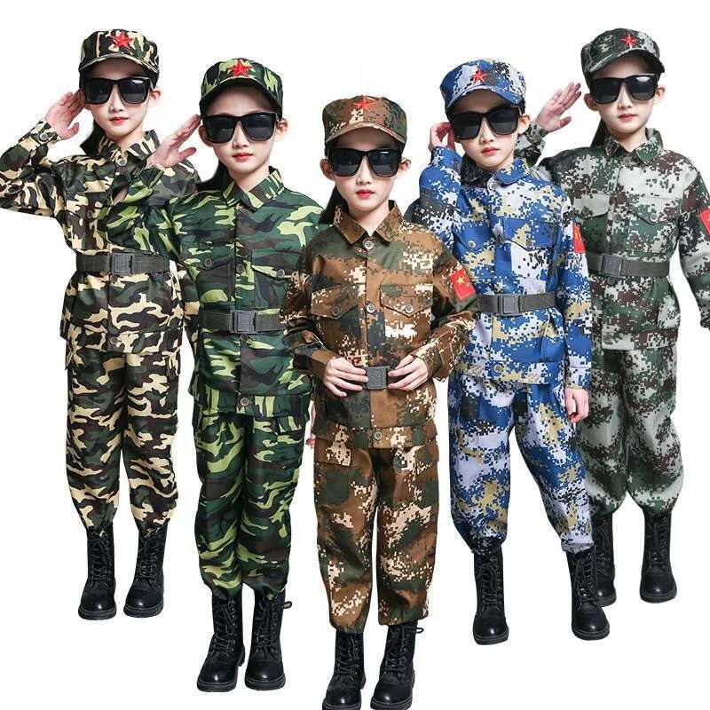 Kids Outdoor Ninja Equipment - Seragam pelatihan militer anak laki-laki perempuan