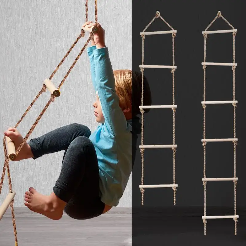 Kids Outdoor Swing - Tangga kayu untuk anak-anak, Aktivitas Luar