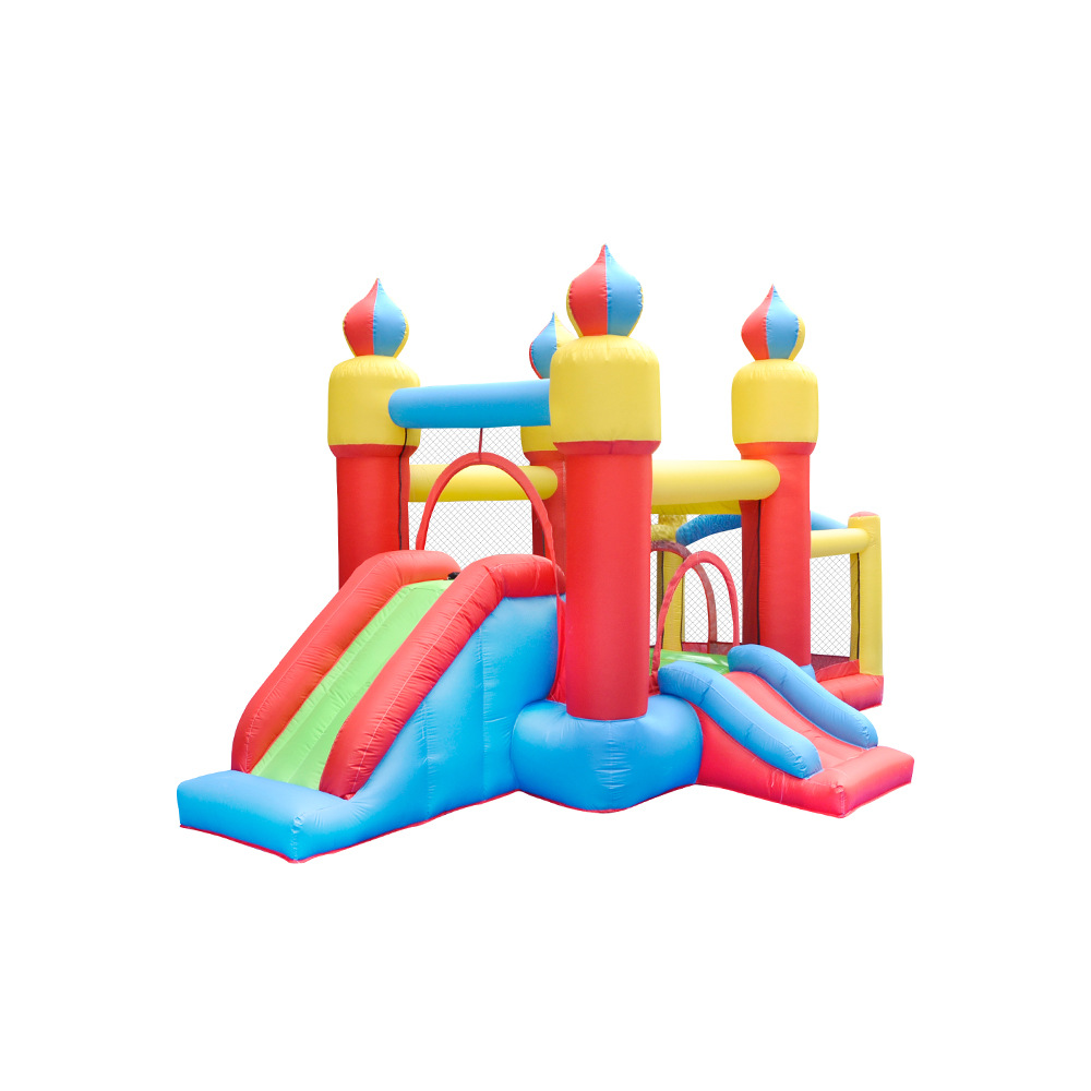Kids Indoor Outdoor Trampoline - Rumah Kastil Loncat Tiup Anak dengan