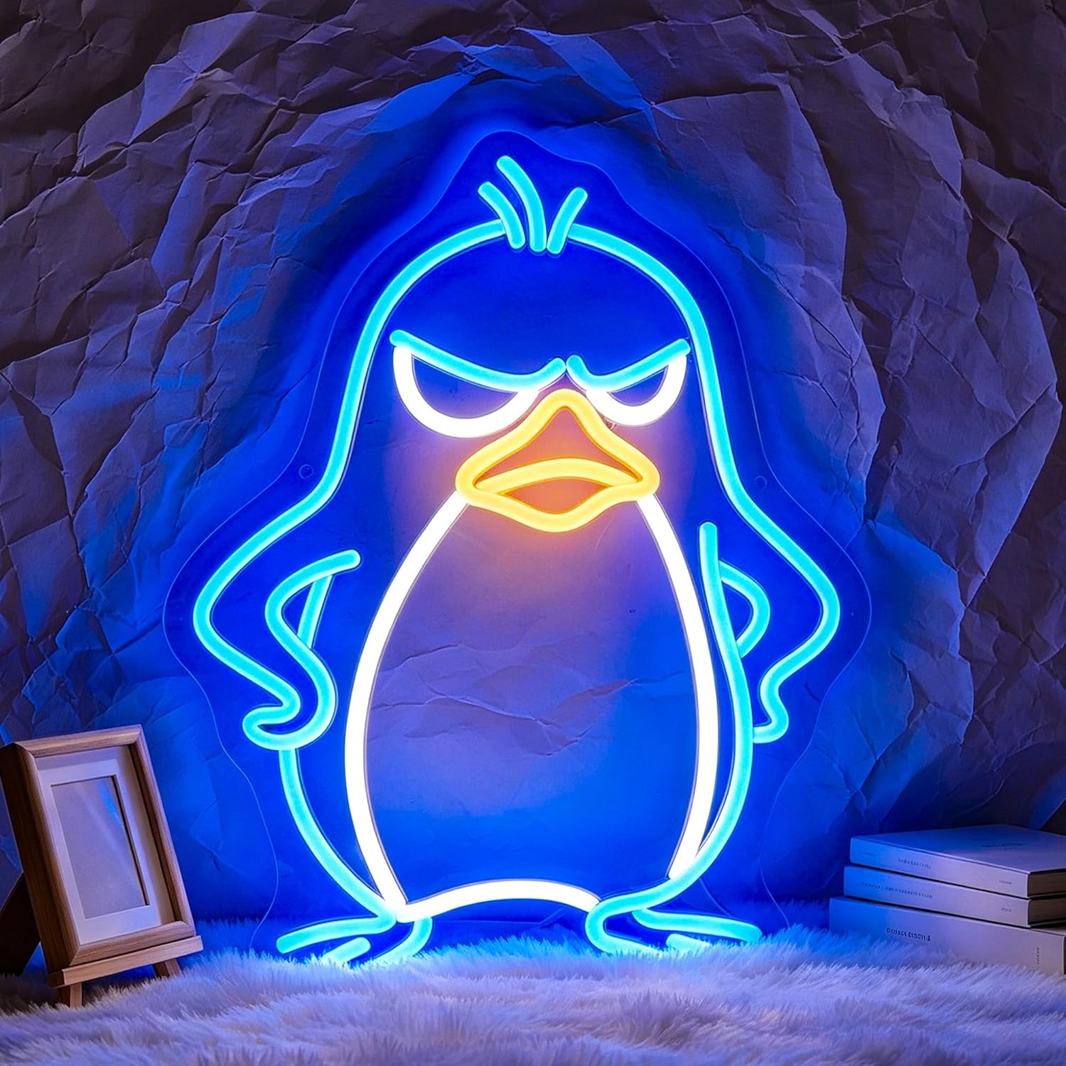 Kids Outdoor Zoo - Lampu Neon Penguin Bertenaga USB LED
