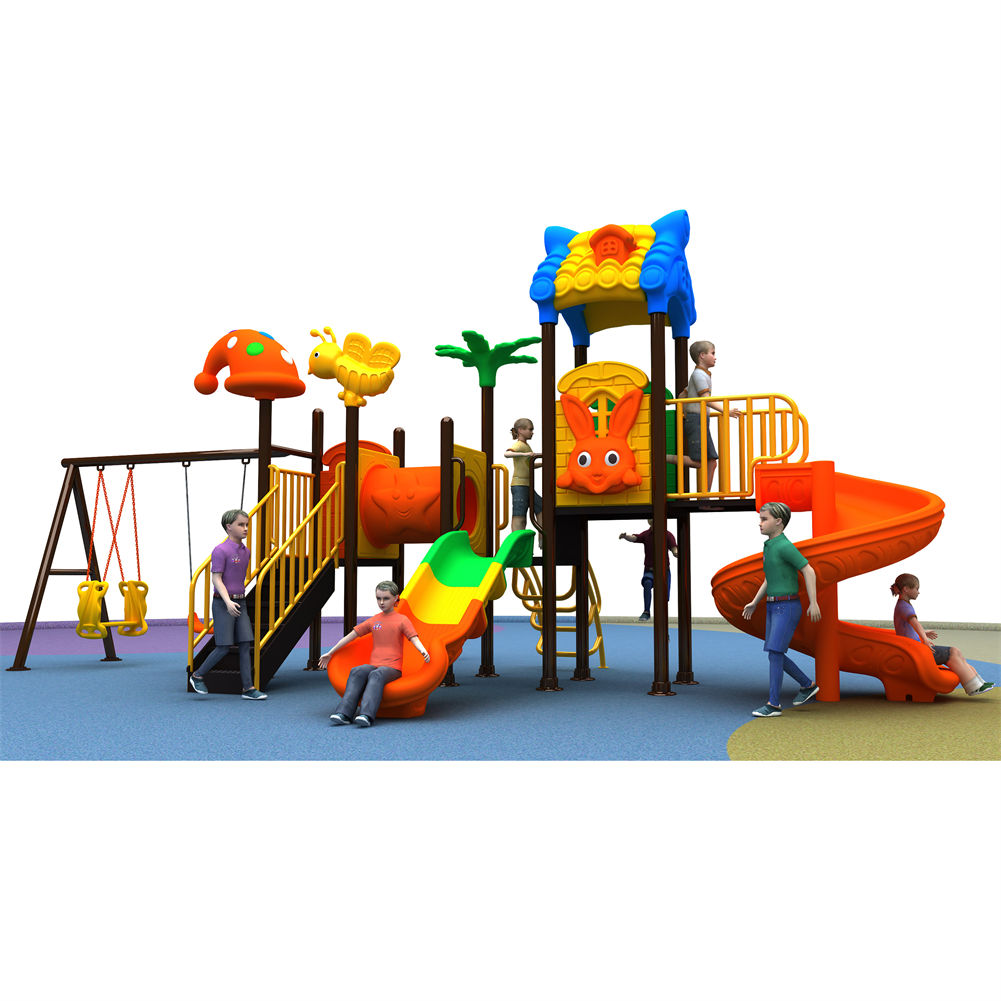 Kids Outdoor Jungle Gym With Slide - Produsen China Peralatan Bermain Anak Murah