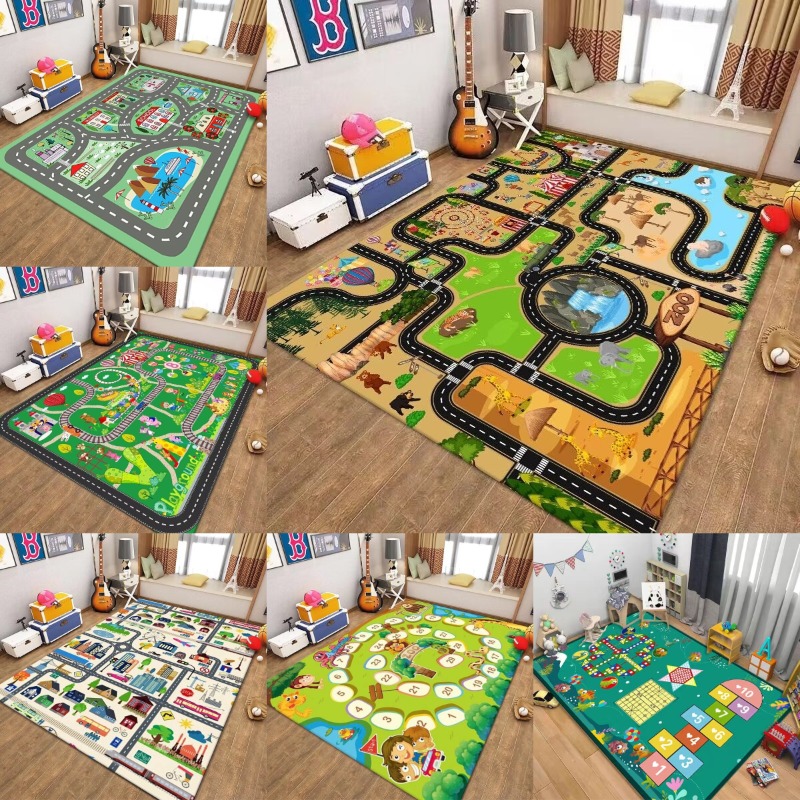 Kids Outdoor Zoo - Karpet Peta Jalan Mainan Lalu Lintas