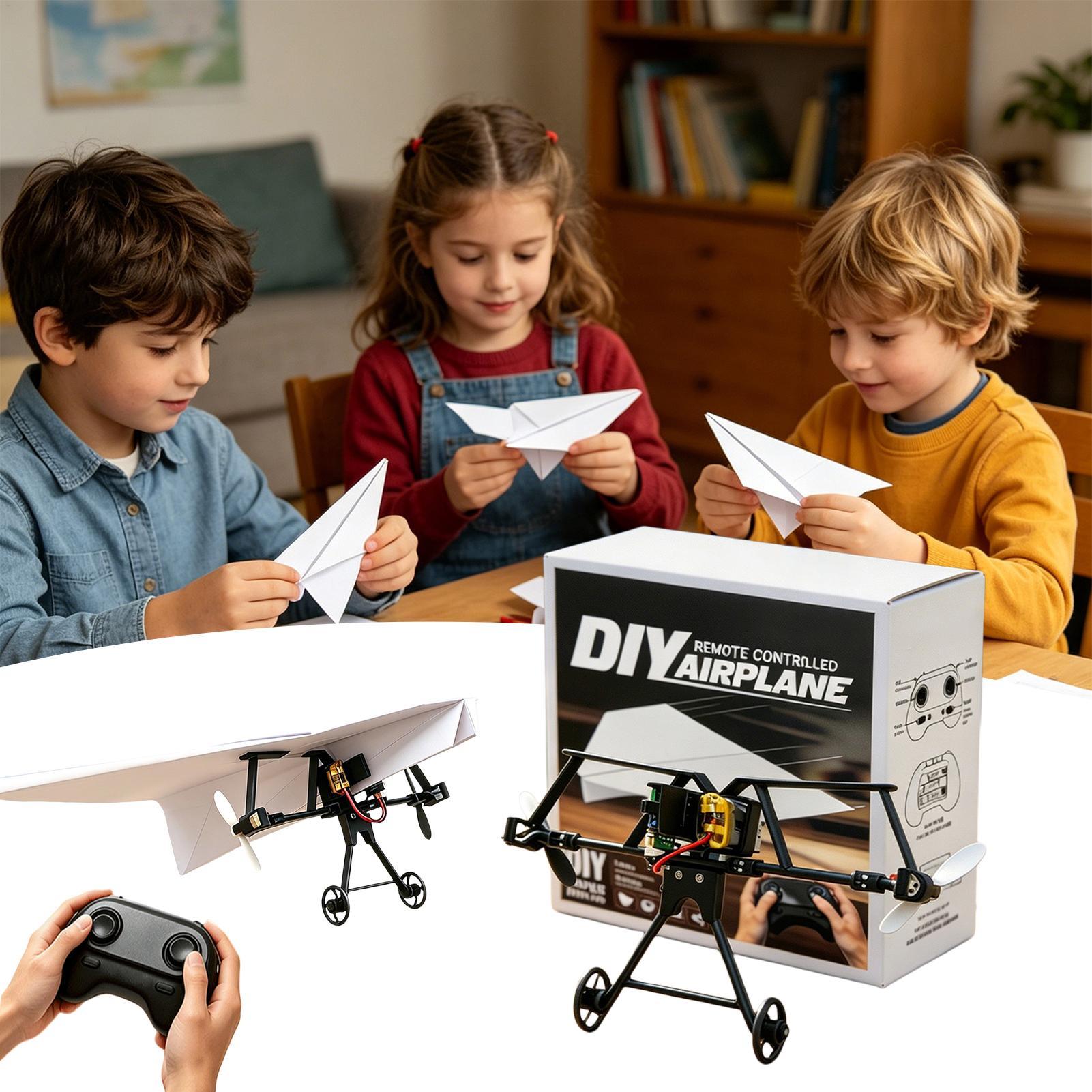 Kids Outdoor Kit - Kit Pesawat Kertas RC DIY Mainan