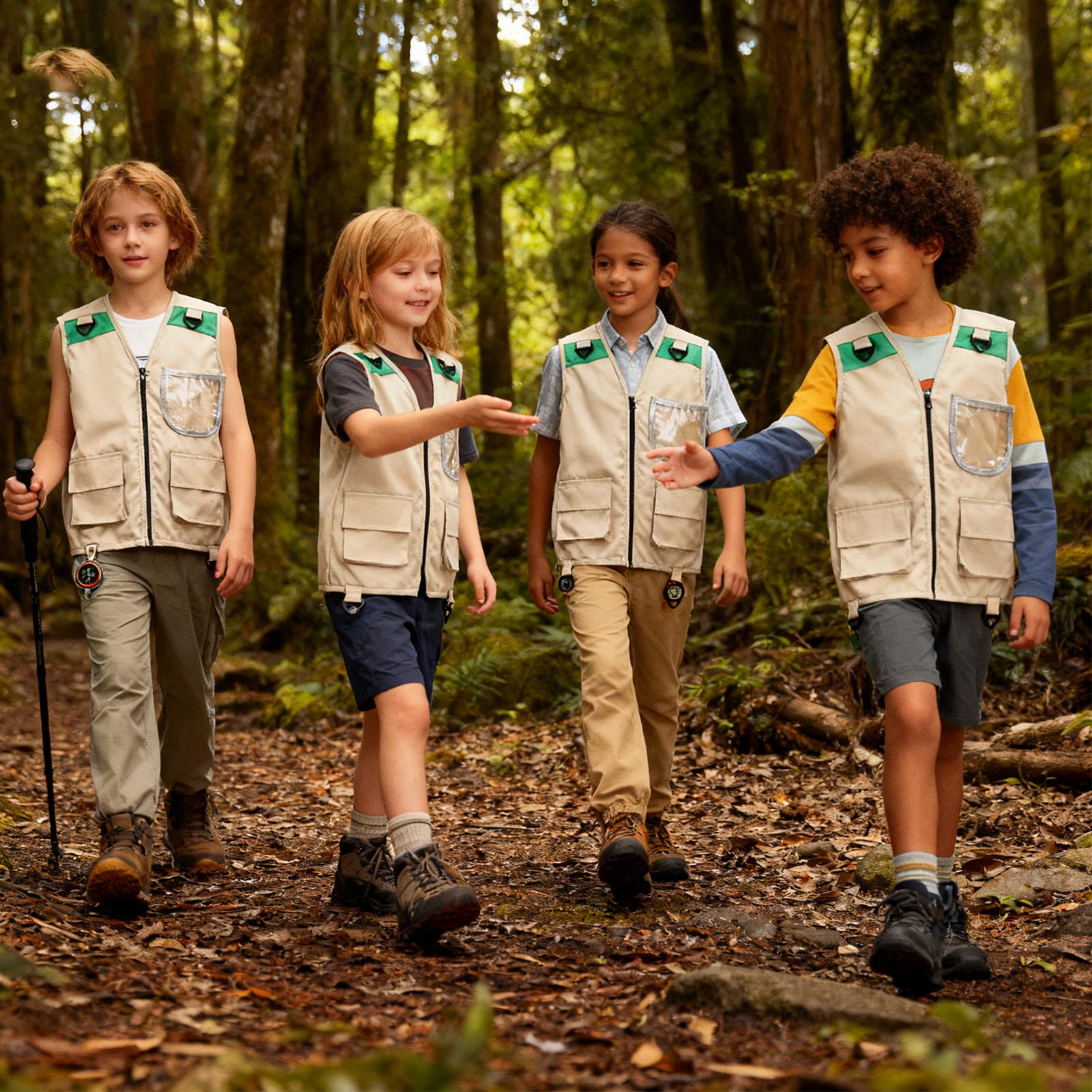 Kids Outdoor Zoo - Rompi Kargo Anak Tanpa Lengan, Jaket