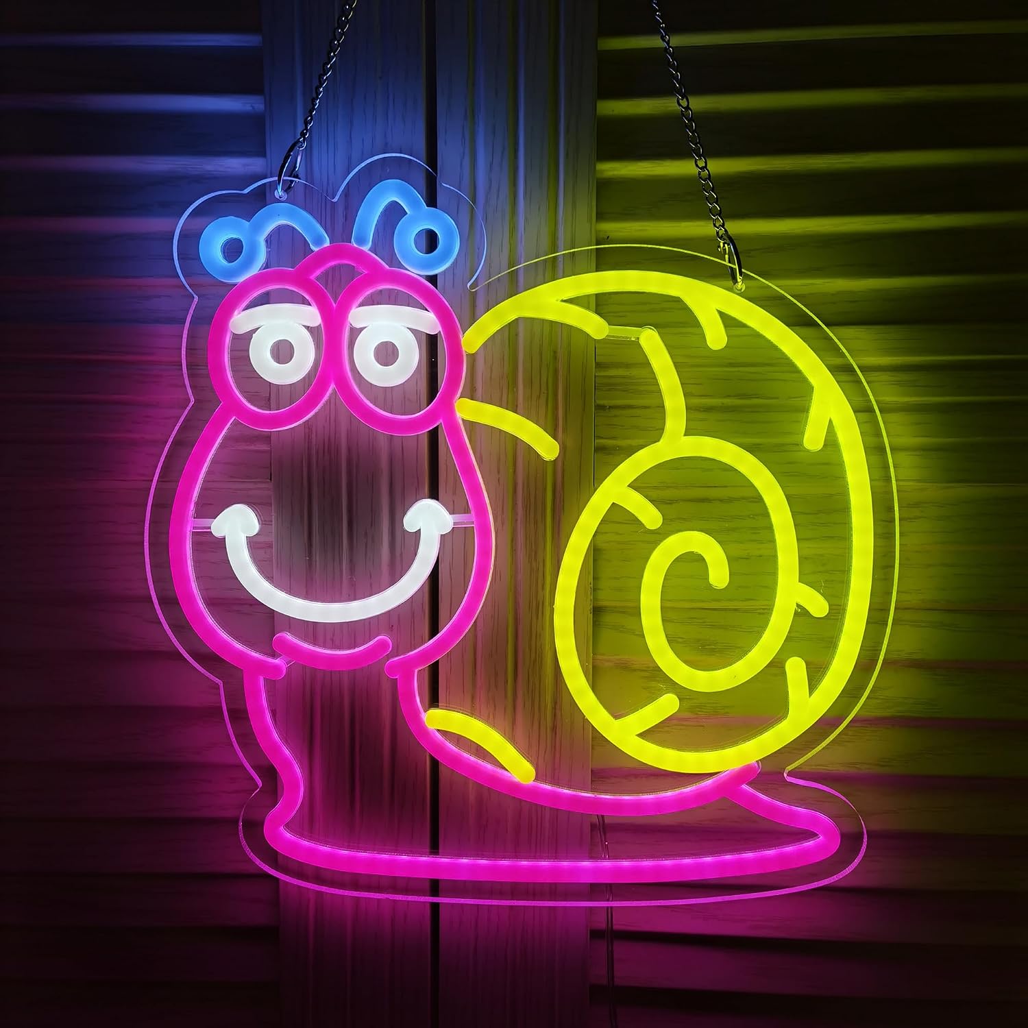 Kids Outdoor Zoo - Lampu Neon Siput Kartun Hewan Lucu