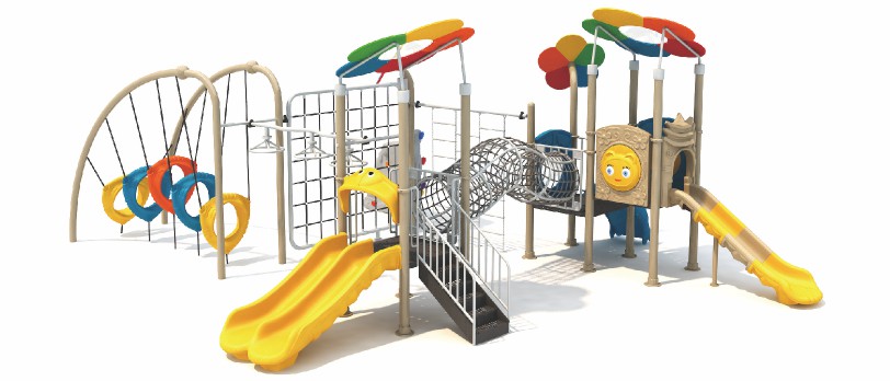 Perlengkapan Bermain Luar Ruan - Kids Outdoor Jungle Gym With Slide ulasan dan harga