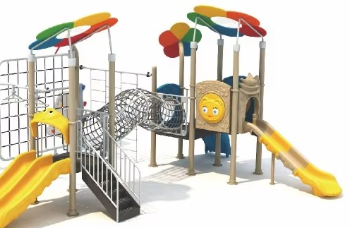 Perlengkapan Bermain Luar Ruan - Kids Outdoor Jungle Gym With Slide ulasan dan harga
