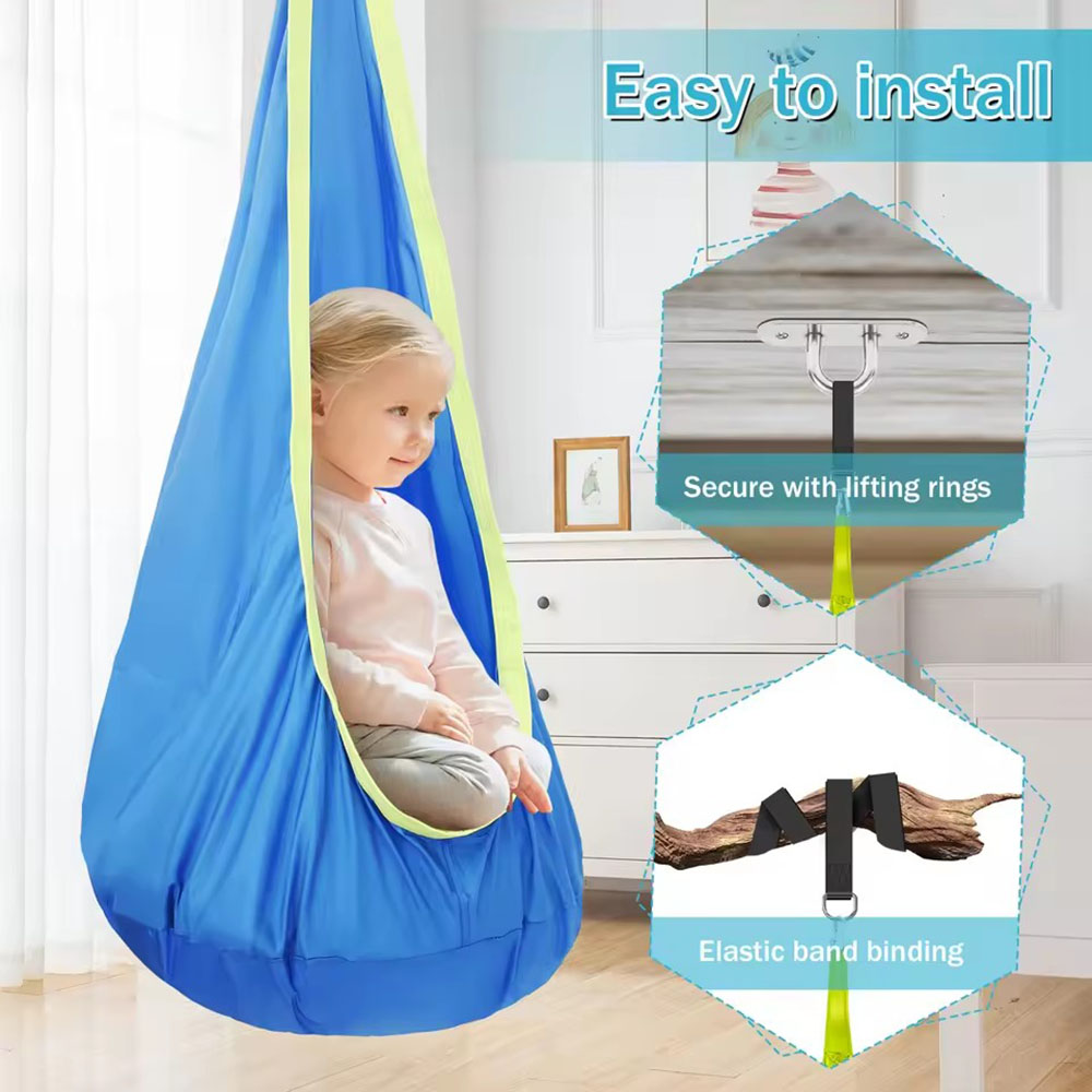 Kursi Ayun Pod Anak dari Bahan - Kids Outdoor Swing ulasan dan harga