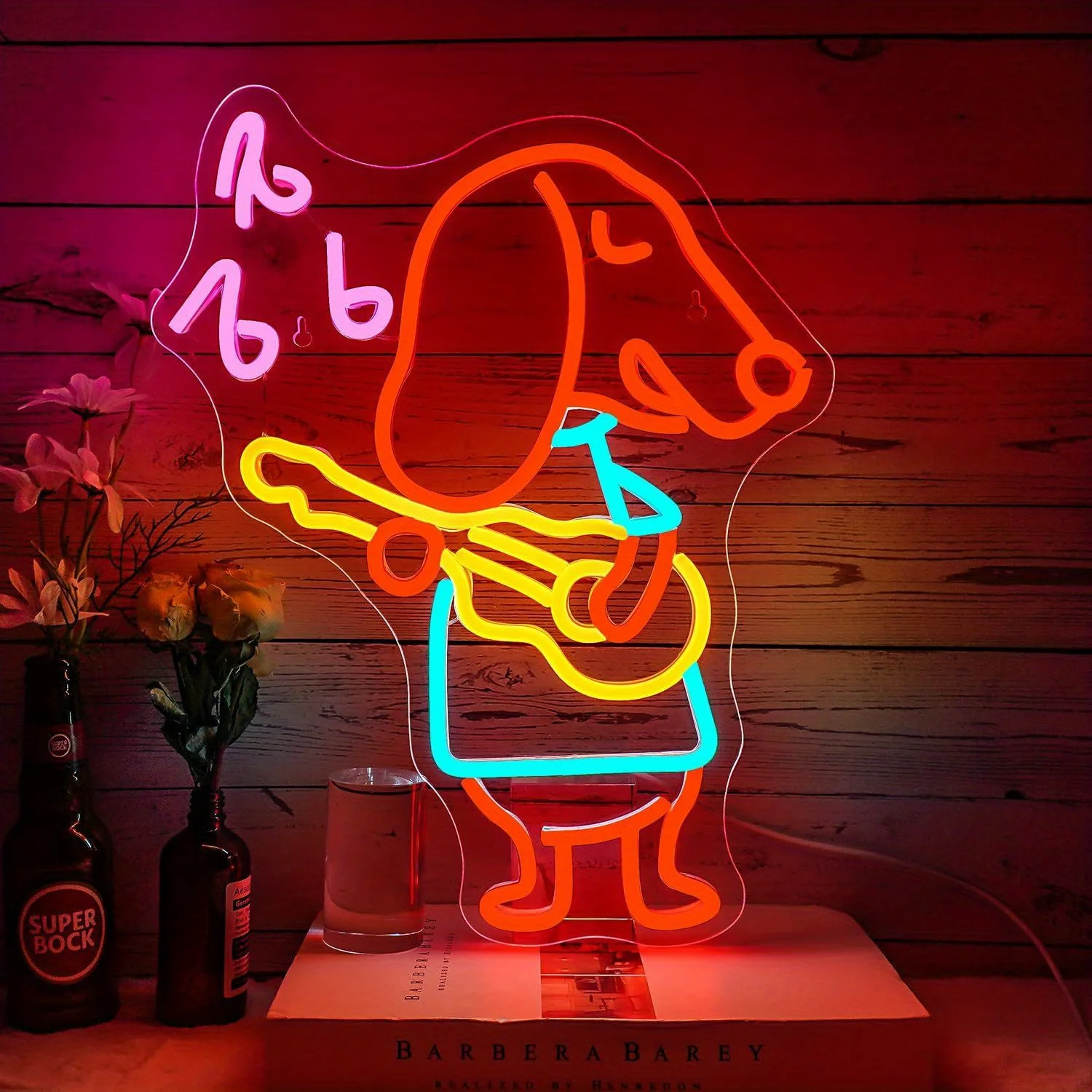 Lampu Neon Dab Dog Memakai Top - Kids Outdoor Gift Ideas ulasan dan harga