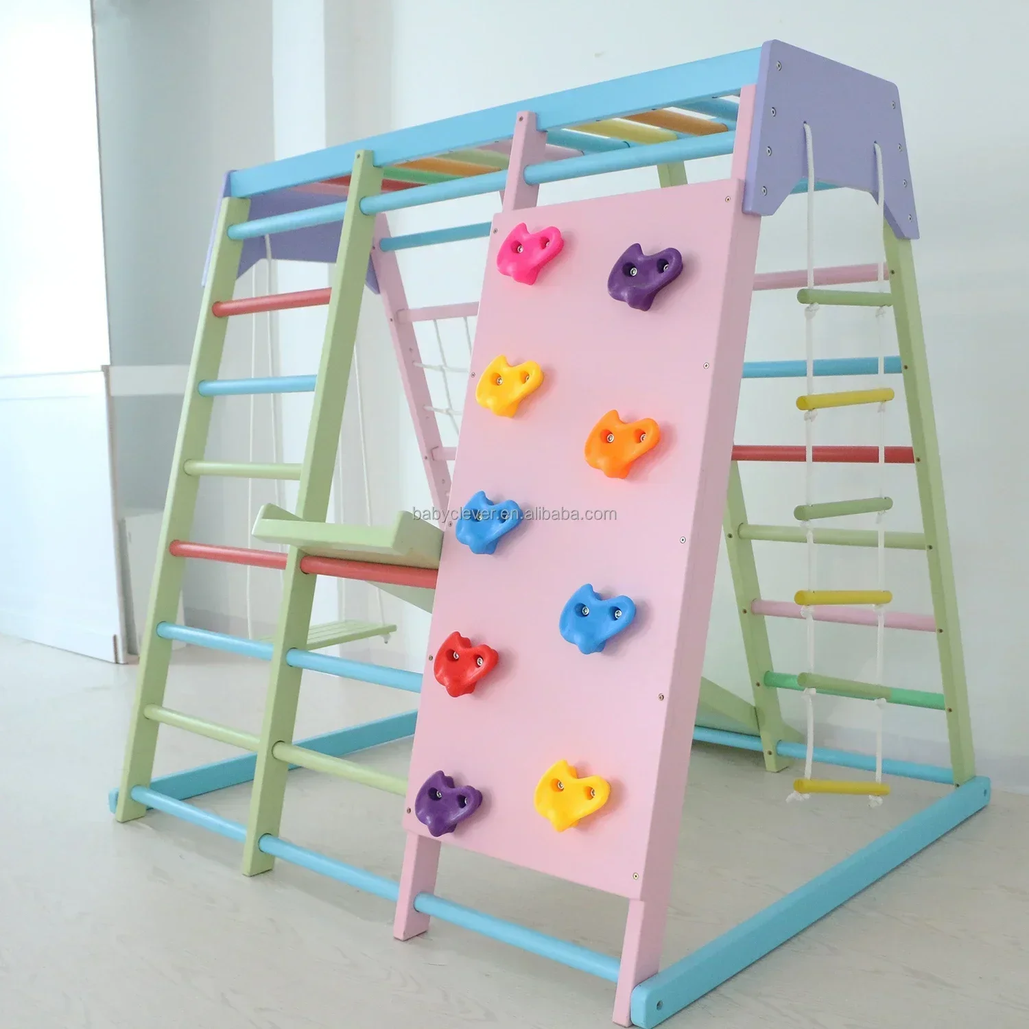 Peralatan Gimnasium Anak Balit - Kids Outdoor Jungle Gym With Slide ulasan dan harga