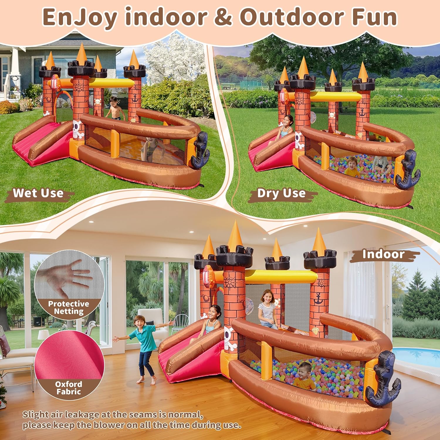 Rumah Loncat Tiup untuk Anak U - Kids Outdoor Jumping ulasan dan harga