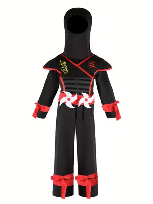 Kostum Ninja Hitam Anak-anak d - Kids Outdoor Ninja Equipment ulasan dan harga