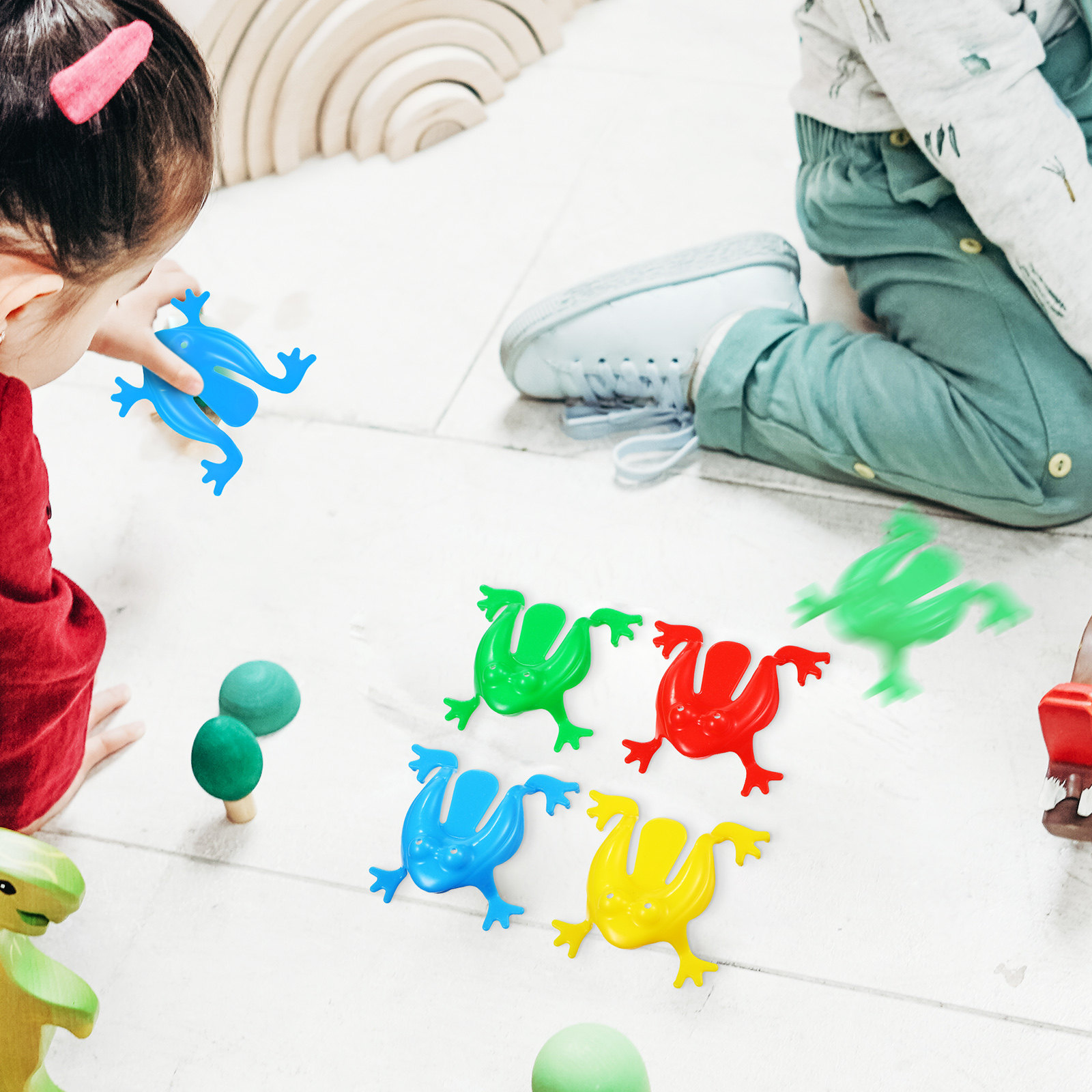 16 Buah Katak Melompat Berwarn - Kids Outdoor Jumping ulasan dan harga