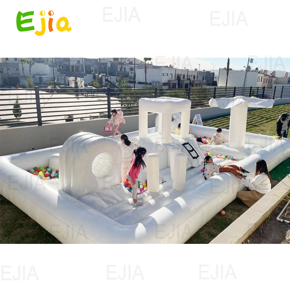 Kolam Seluncuran Air Bouncer T - Kids Outdoor Obstacle Course Equipment ulasan dan harga