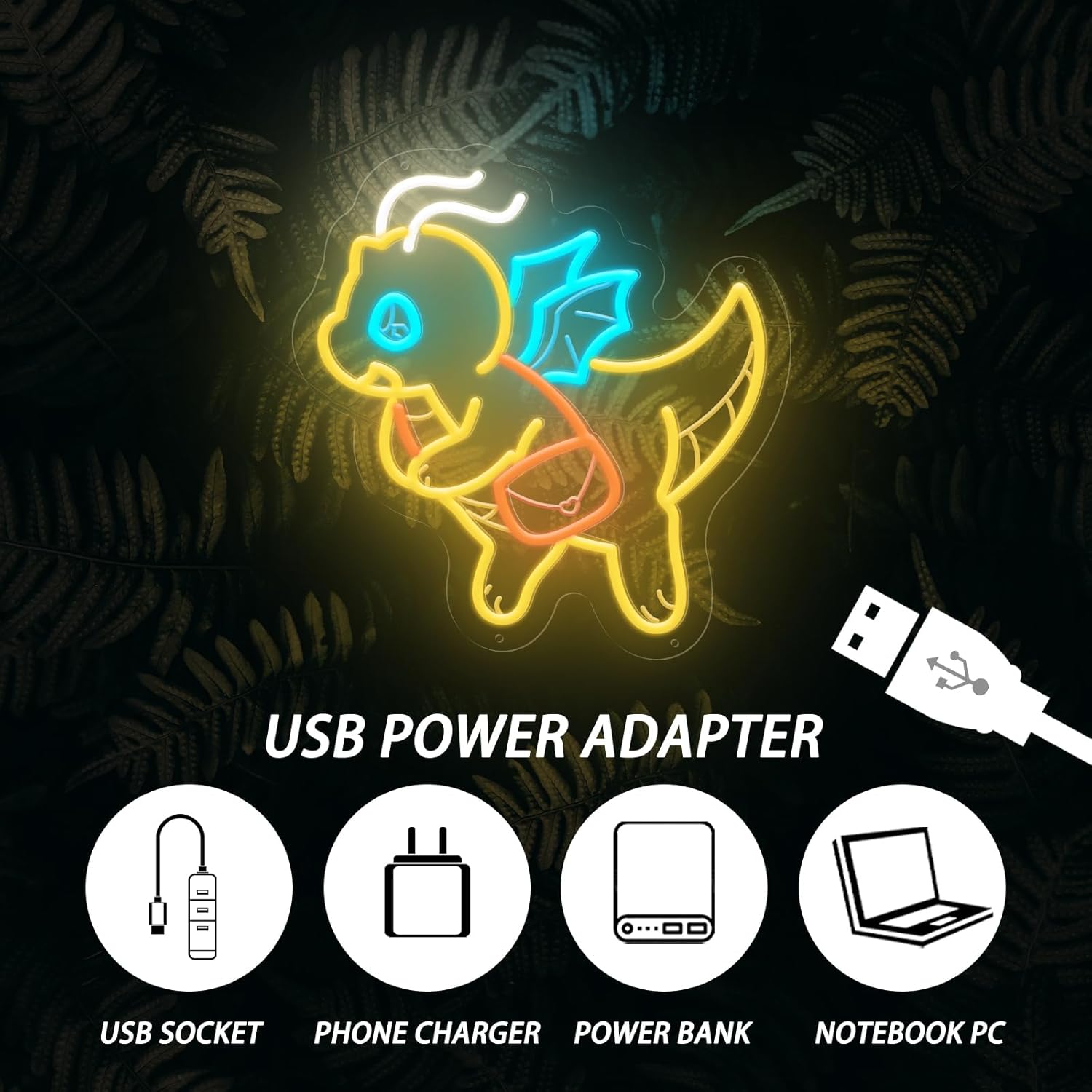 Lampu Neon Dinosaurus Lucu yan - Kids Outdoor Gift Ideas ulasan dan harga