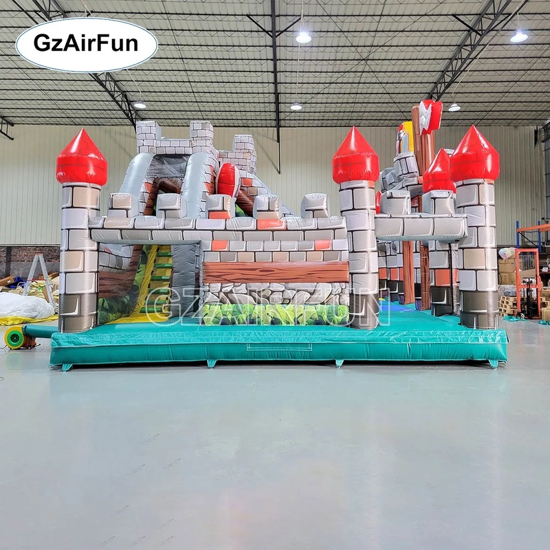 Rumah Loncat Tiup Kastil Ksatr - Kids Outdoor Obstacle Course Equipment ulasan dan harga