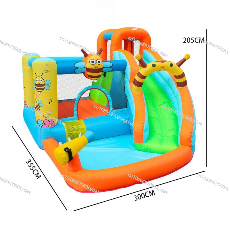 Perosotan Taman Air Kastil Lom - Kids Indoor Outdoor Trampoline ulasan dan harga