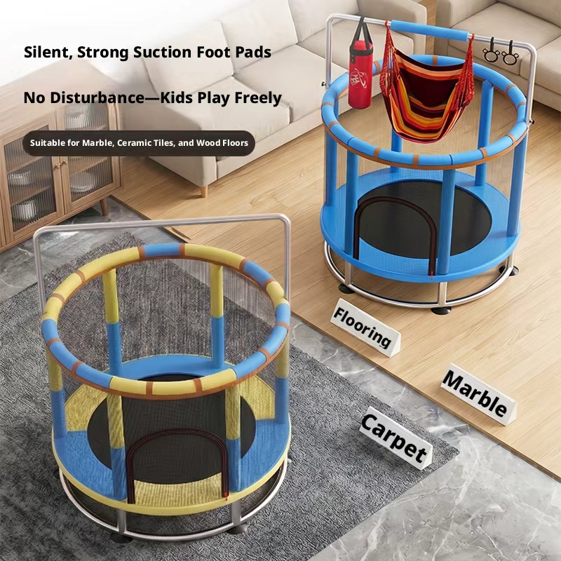 Trampolin dengan Jaring Pelind - Kids Indoor Outdoor Trampoline ulasan dan harga
