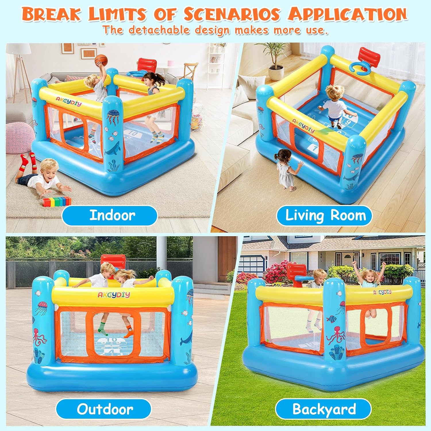 Rumah Loncat, Rumah Loncat Tiu - Kids Outdoor Jumping ulasan dan harga