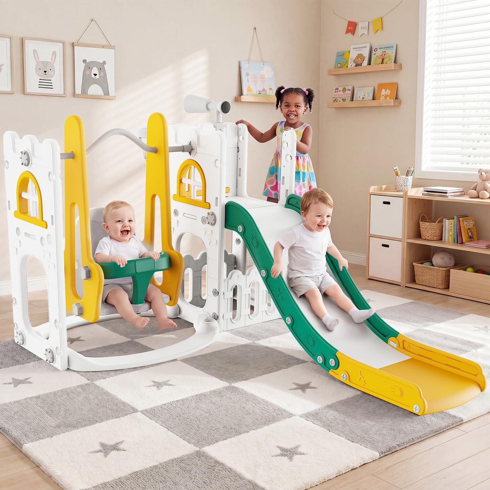 7 in 1 Set Perosotan dan Ayuna - Kids Outdoor Swing ulasan dan harga