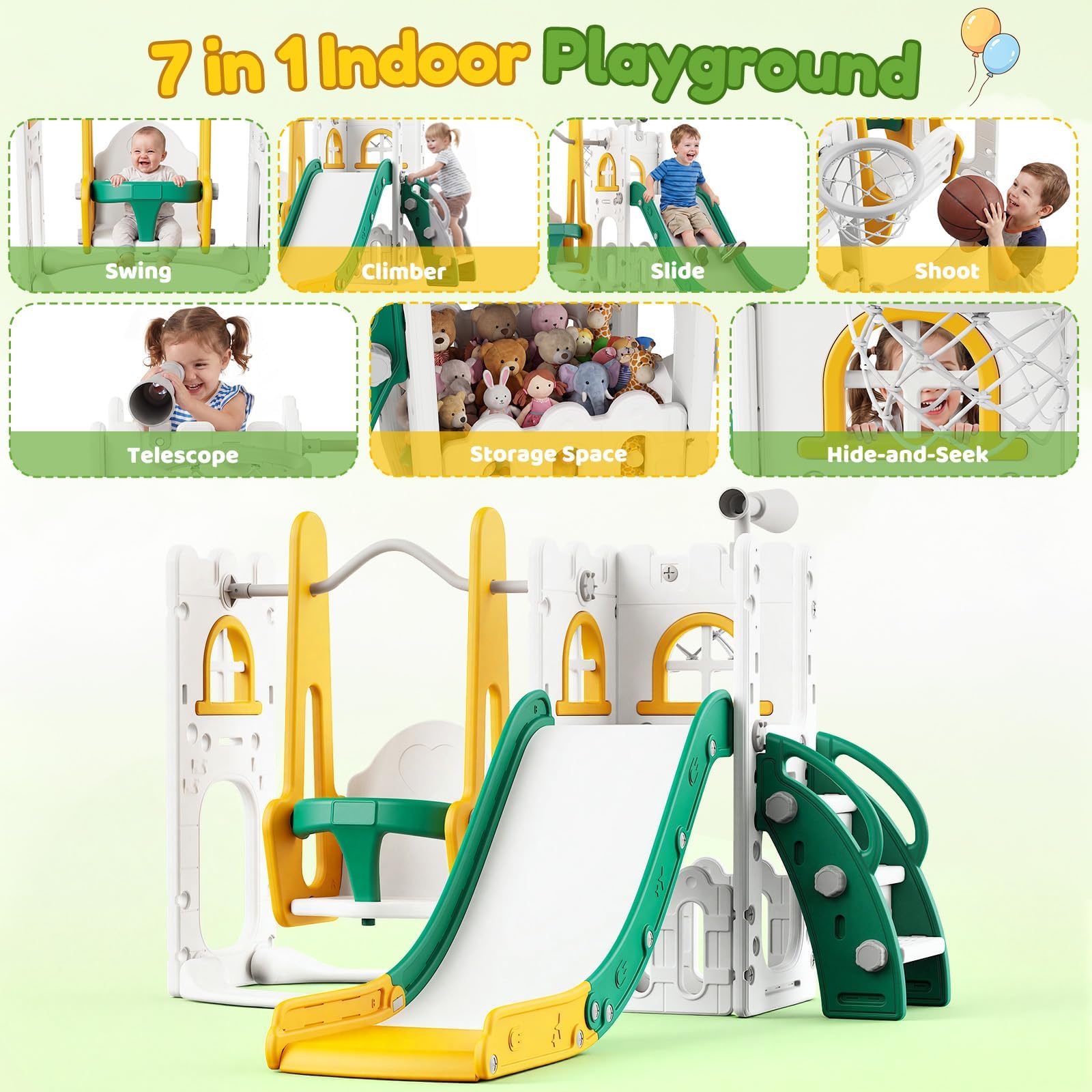 7 in 1 Set Perosotan dan Ayuna - Kids Outdoor Swing ulasan dan harga