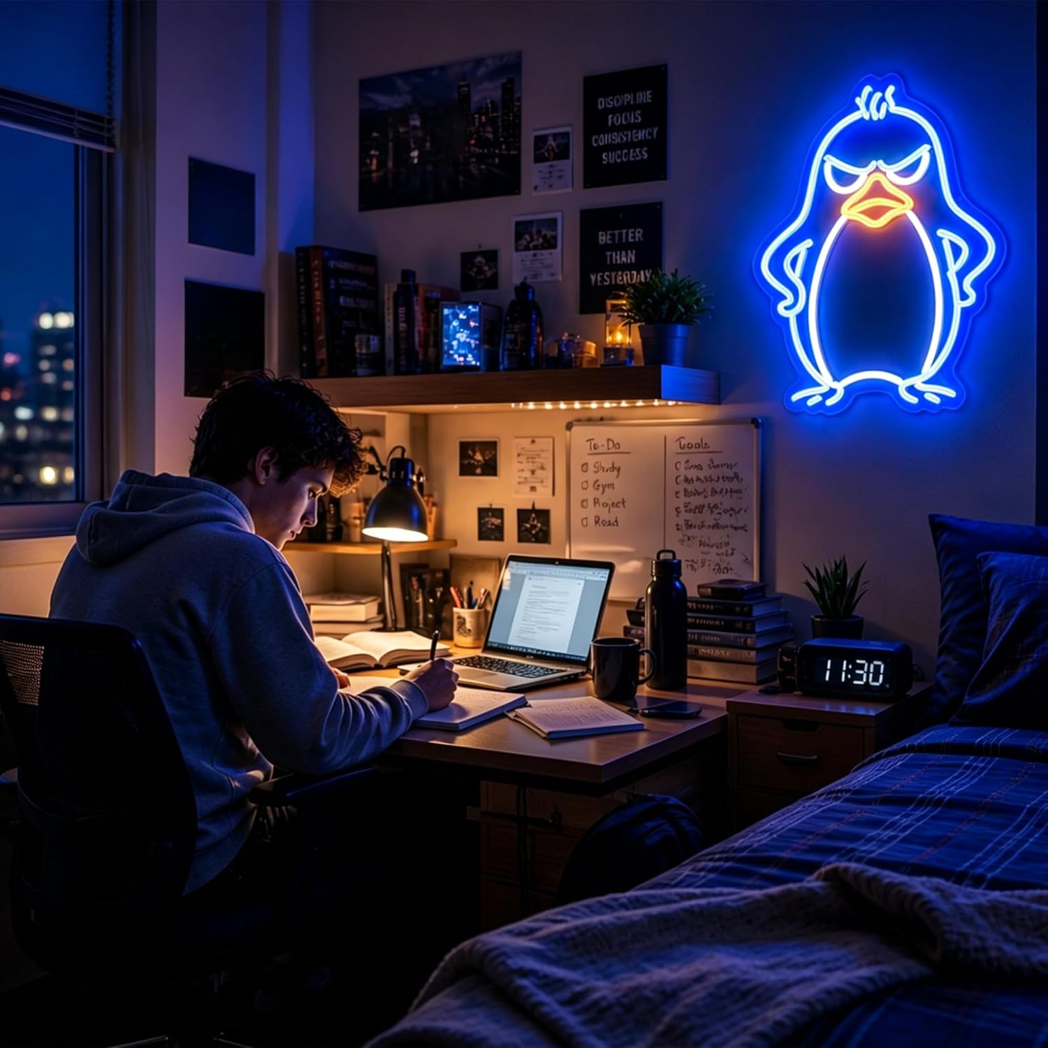 Lampu Neon Penguin Bertenaga U - Kids Outdoor Zoo ulasan dan harga