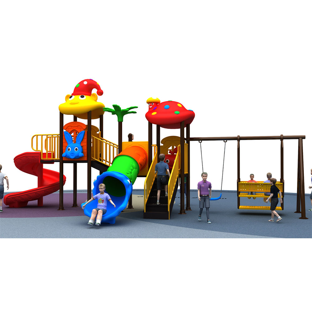 Produsen China Peralatan Berma - Kids Outdoor Jungle Gym With Slide ulasan dan harga