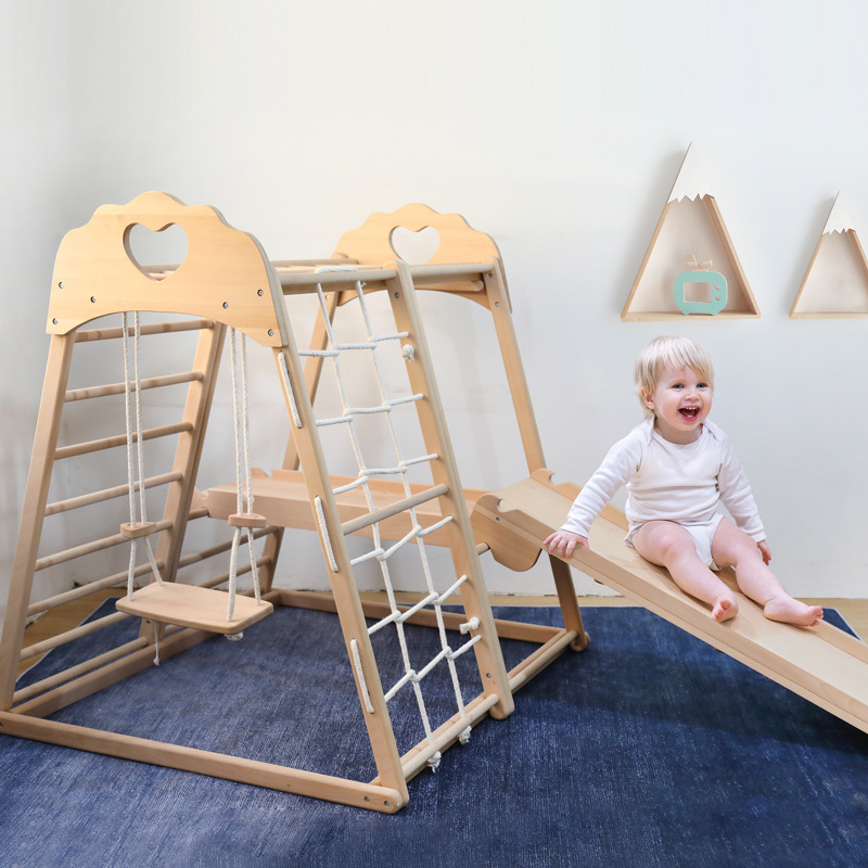 Perlengkapan Bermain Anak Jung - Kids Outdoor Jungle Gym With Slide ulasan dan harga
