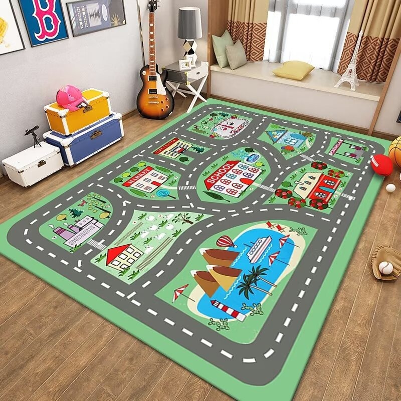 Karpet Peta Jalan Mainan Lalu  - Kids Outdoor Zoo ulasan dan harga