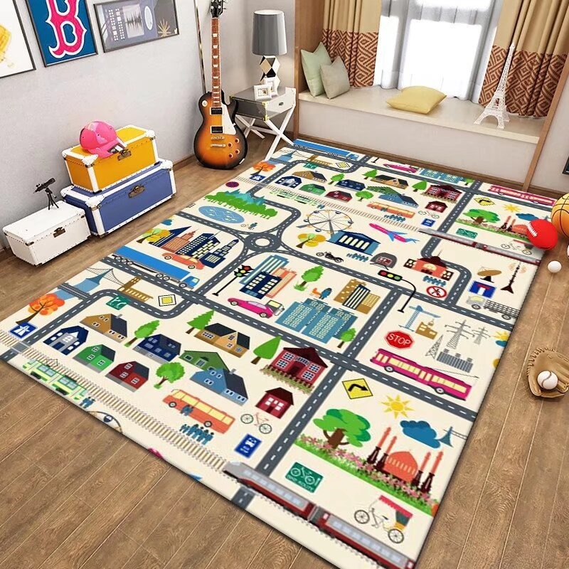 Karpet Peta Jalan Mainan Lalu  - Kids Outdoor Zoo ulasan dan harga