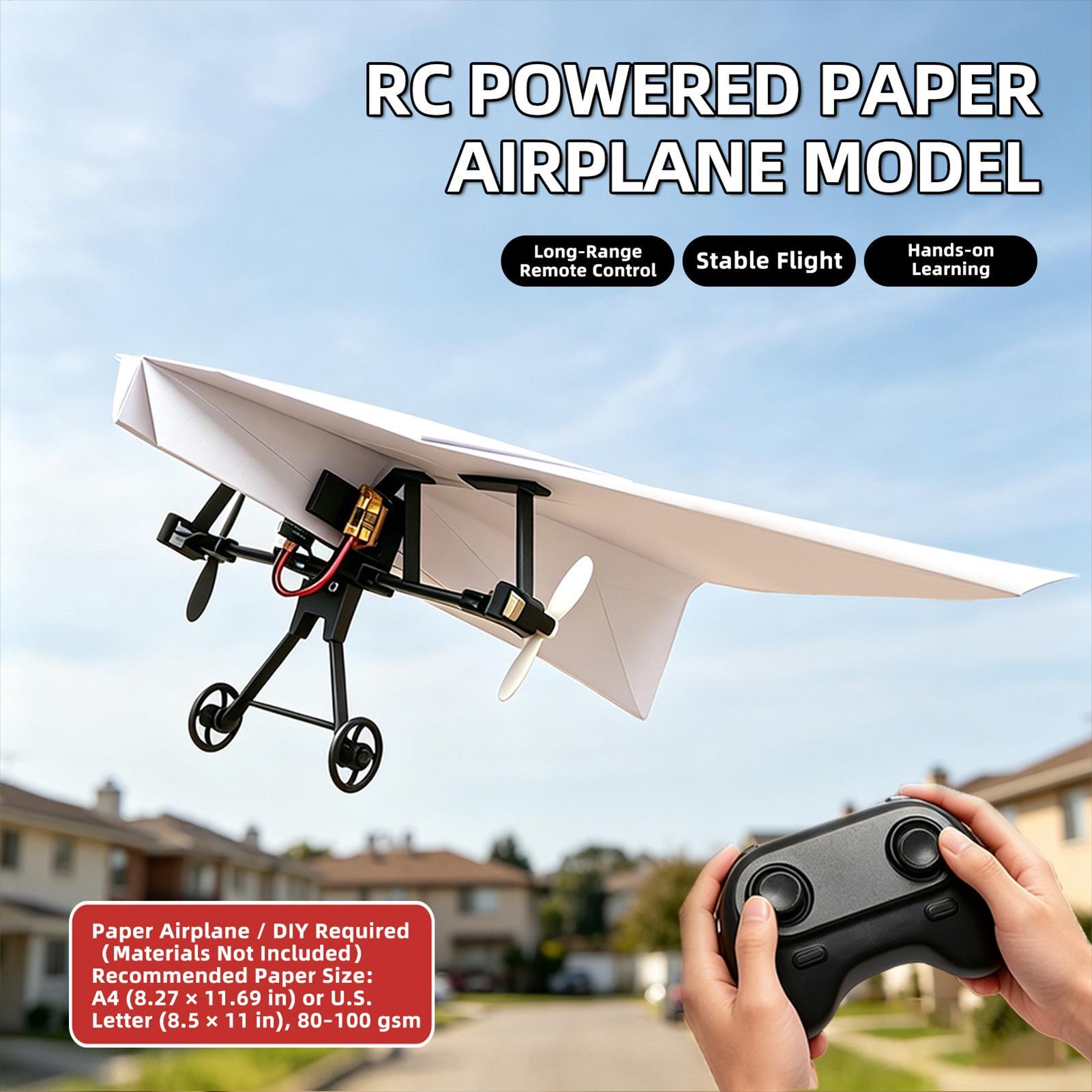 Kit Pesawat Kertas RC DIY Main - Kids Outdoor Kit ulasan dan harga