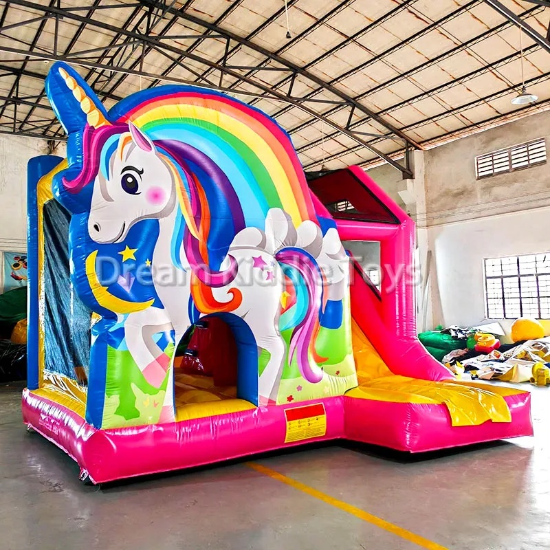 Istana Balon PVC Unicorn Pelan - Kids Outdoor Adventure Park ulasan dan harga
