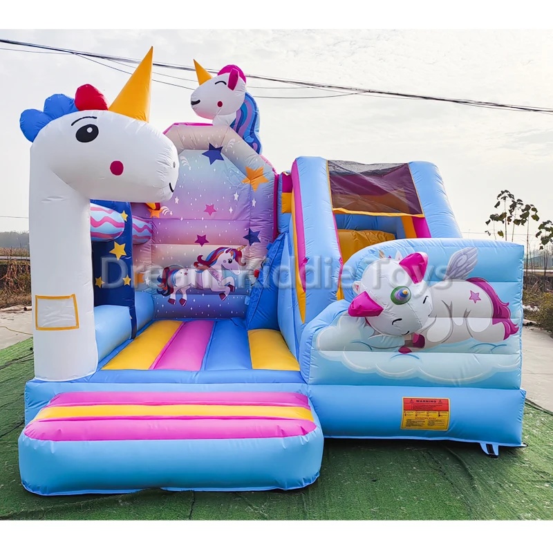 Istana Balon PVC Unicorn Pelan - Kids Outdoor Adventure Park ulasan dan harga