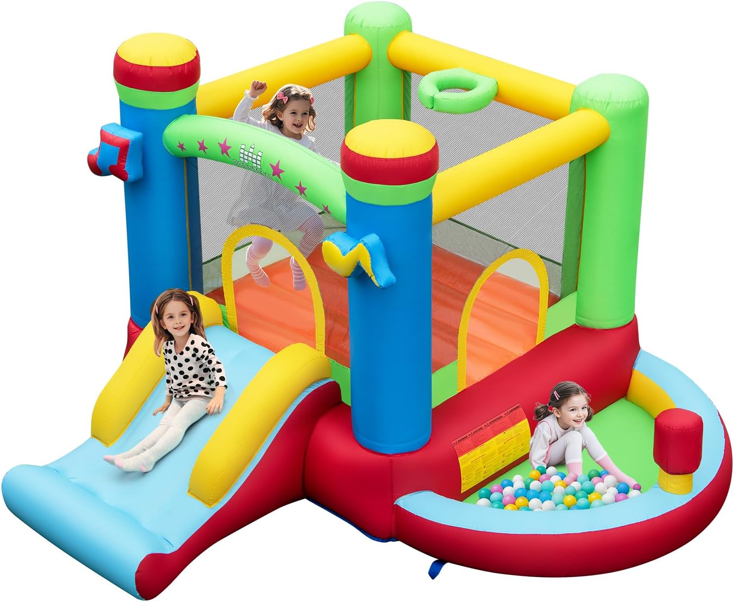 Rumah Loncat Tiup dengan Kolam - Kids Outdoor Jumping ulasan dan harga