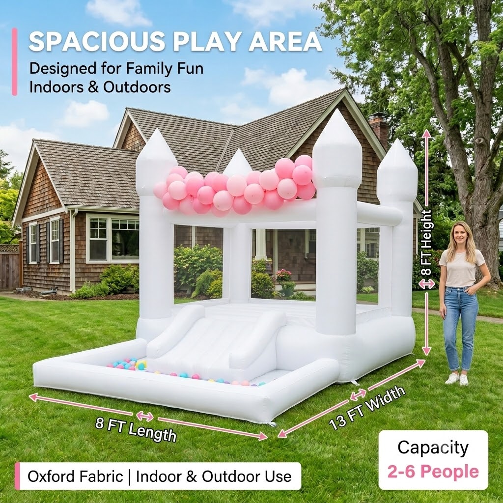 (Terlengkap dengan blower) Rum - Kids Indoor Outdoor Trampoline ulasan dan harga