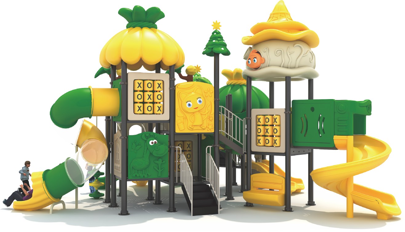 Peralatan Bermain Luar Ruangan - Kids Outdoor Jungle Gym With Slide ulasan dan harga