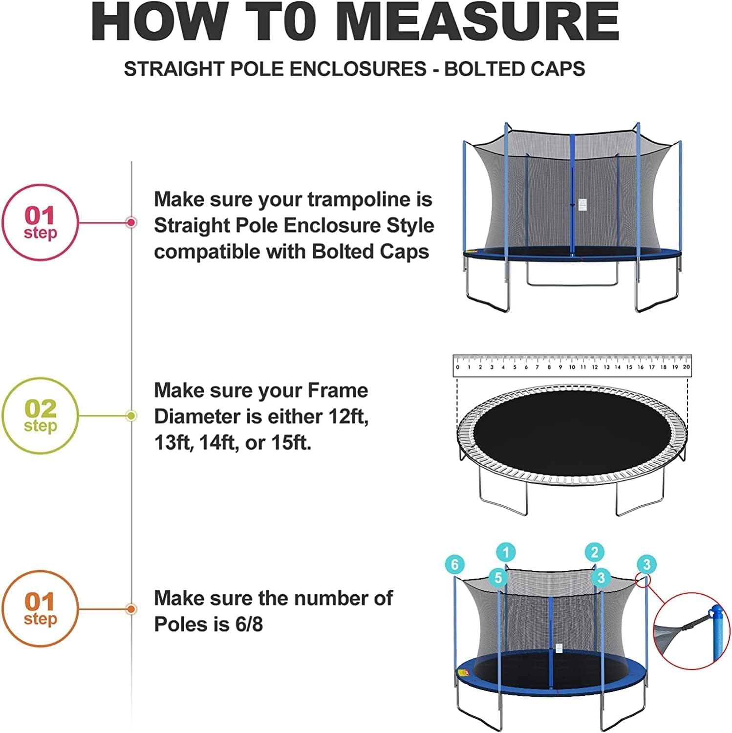 Trampolin aman net 6FT/8FT/10F - Kids Indoor Outdoor Trampoline ulasan dan harga