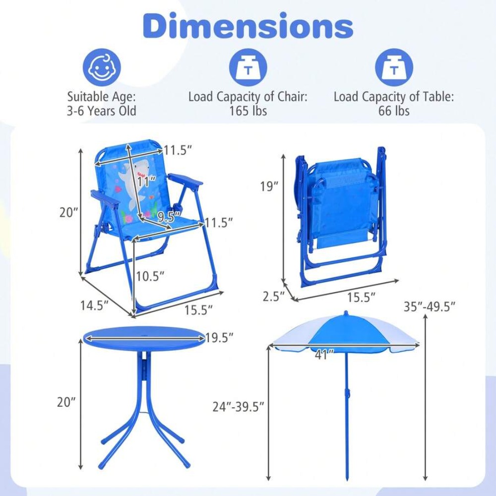 Set Meja Piknik Anak untuk Lua - Kids Outdoor Umbrella ulasan dan harga